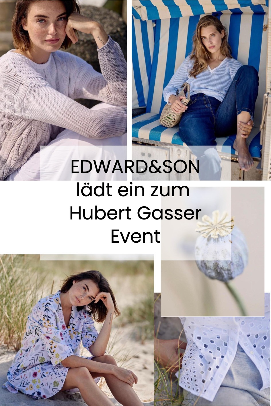 EDWARD&SON lädt ein zum Hubert Gasser Event vom 12.05 bis 14.05